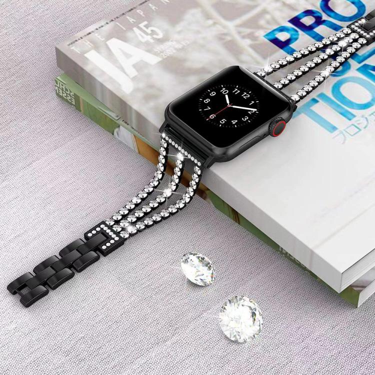 xDfind Three Diamond Metal Watch Band, For Apple Watch 38 / 40 / 41 / S10 42mm