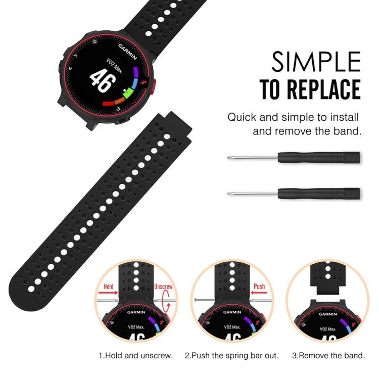 xDfind Two-color Silicone Watch Band with Tool