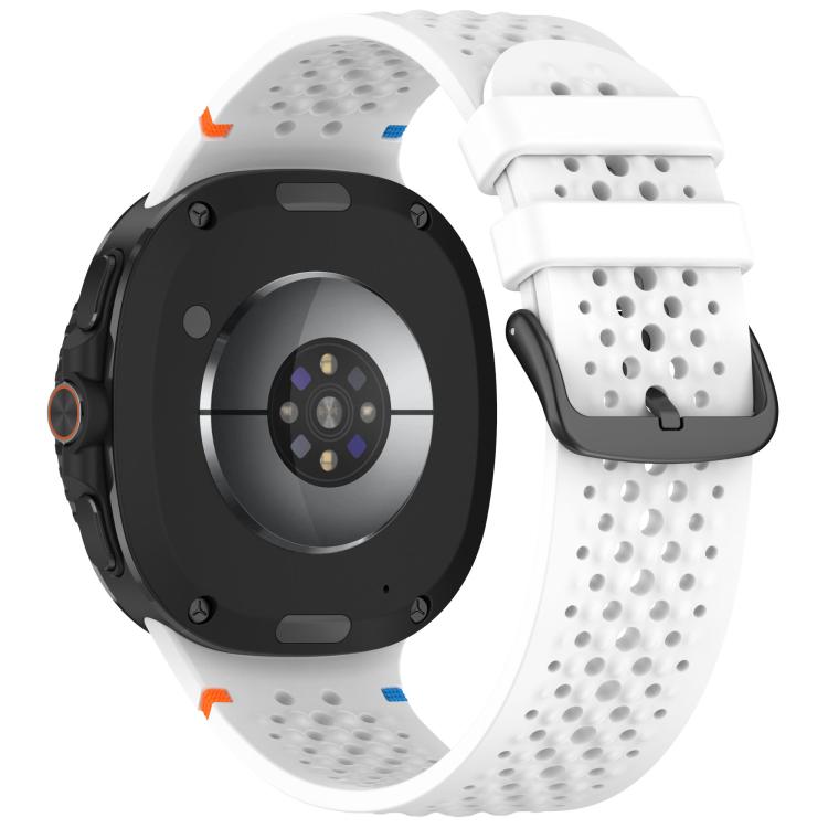 xDfind Alloy Black Buckle Honeycomb Breathable Silicone Watch Band