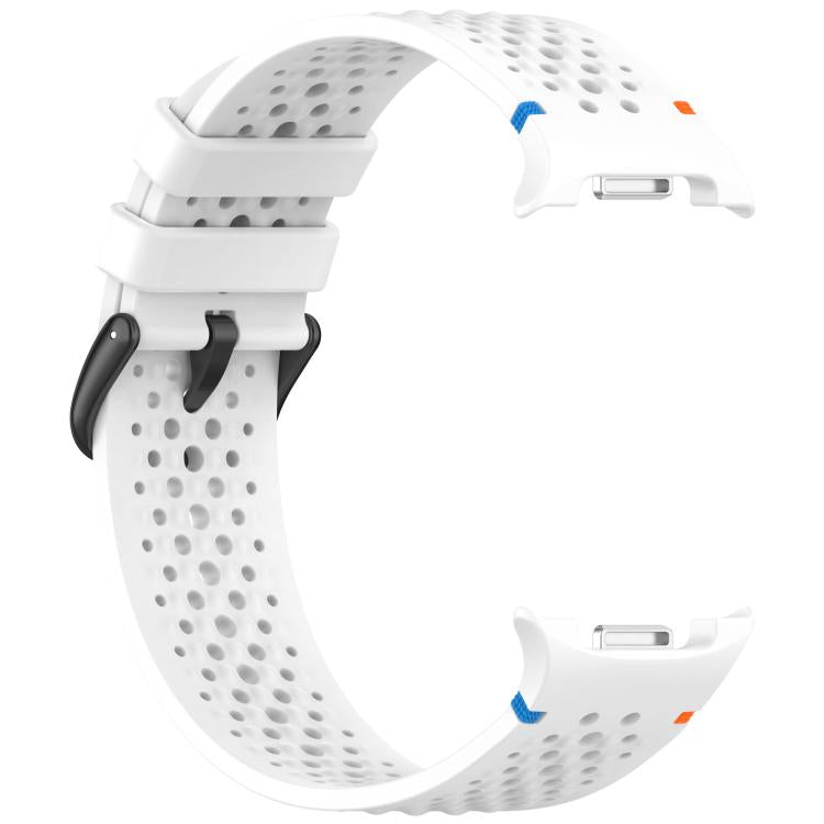 xDfind Alloy Black Buckle Honeycomb Breathable Silicone Watch Band