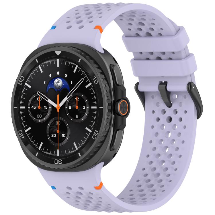 xDfind Alloy Black Buckle Honeycomb Breathable Silicone Watch Band