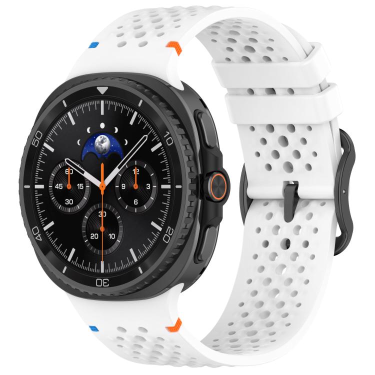 xDfind Ladder Black Buckle Honeycomb Breathable Silicone Watch Band