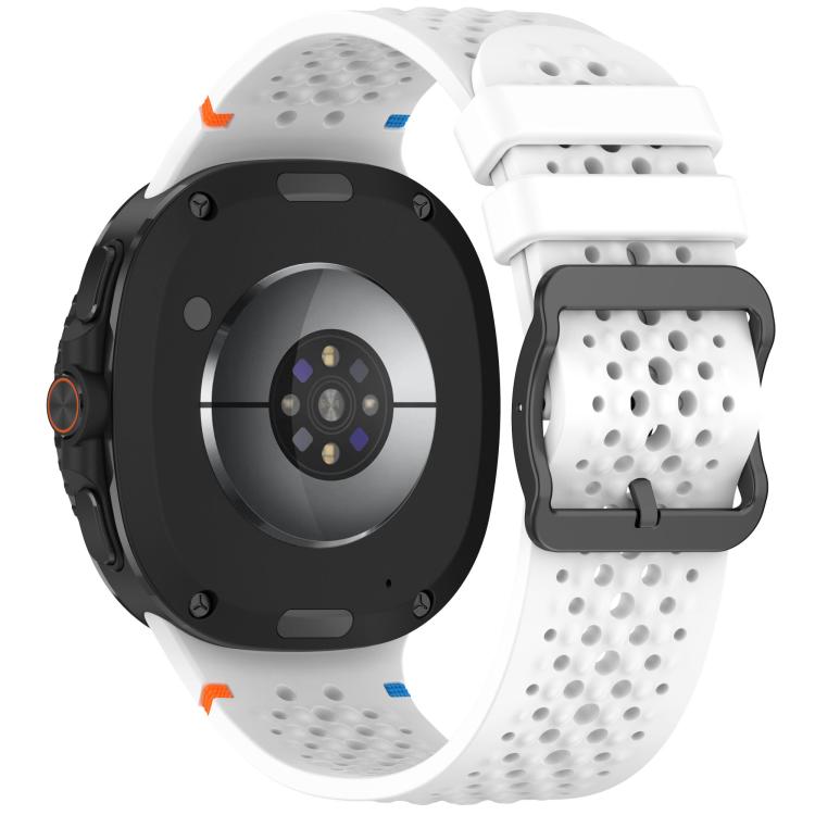 xDfind Ladder Black Buckle Honeycomb Breathable Silicone Watch Band