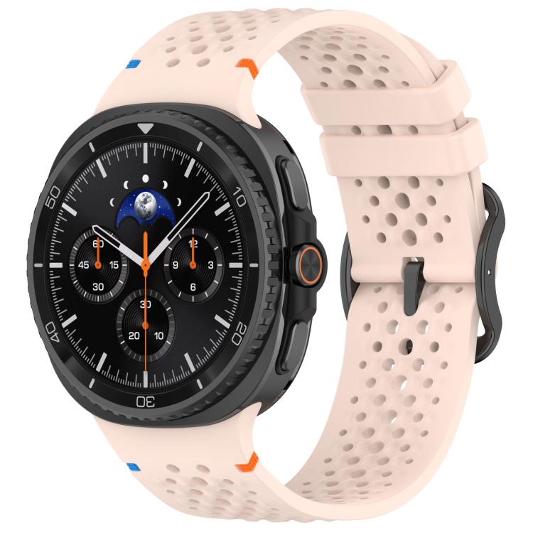 xDfind Ladder Black Buckle Honeycomb Breathable Silicone Watch Band