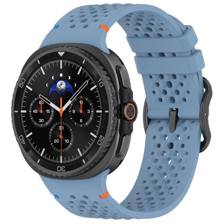 xDfind Ladder Black Buckle Honeycomb Breathable Silicone Watch Band
