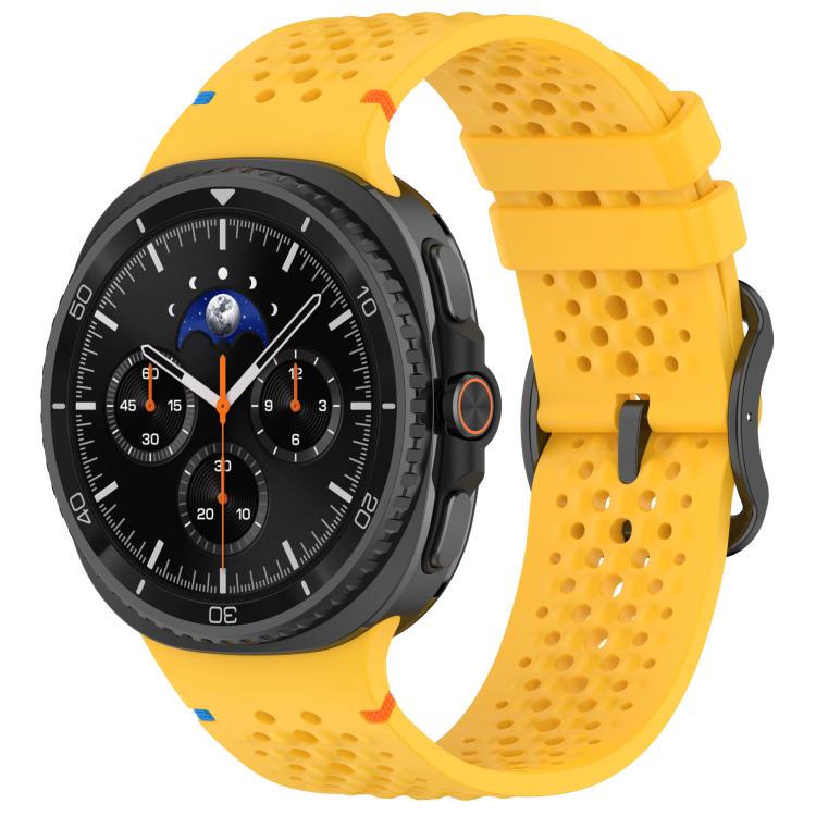 xDfind Ladder Black Buckle Honeycomb Breathable Silicone Watch Band