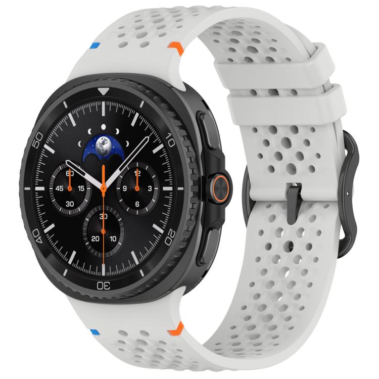 xDfind Ladder Black Buckle Honeycomb Breathable Silicone Watch Band