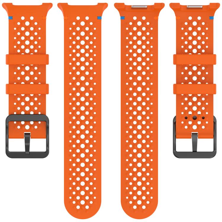 xDfind Ladder Black Buckle Honeycomb Breathable Silicone Watch Band