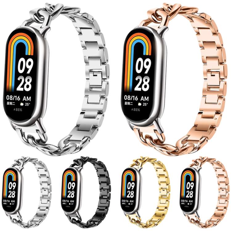 xDfind Single-row Denim Chain Stainless Steel Watch Band