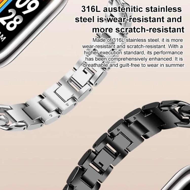 xDfind Single-row Denim Chain Stainless Steel Watch Band