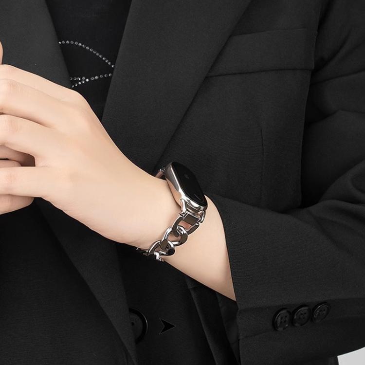xDfind Single-row Denim Chain Stainless Steel Watch Band