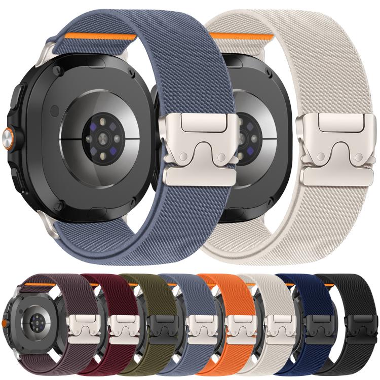 xDfind Parachute Buckle Stretch Nylon Watch Band, For Samsung Galaxy Watch8 / Watch8 Classic