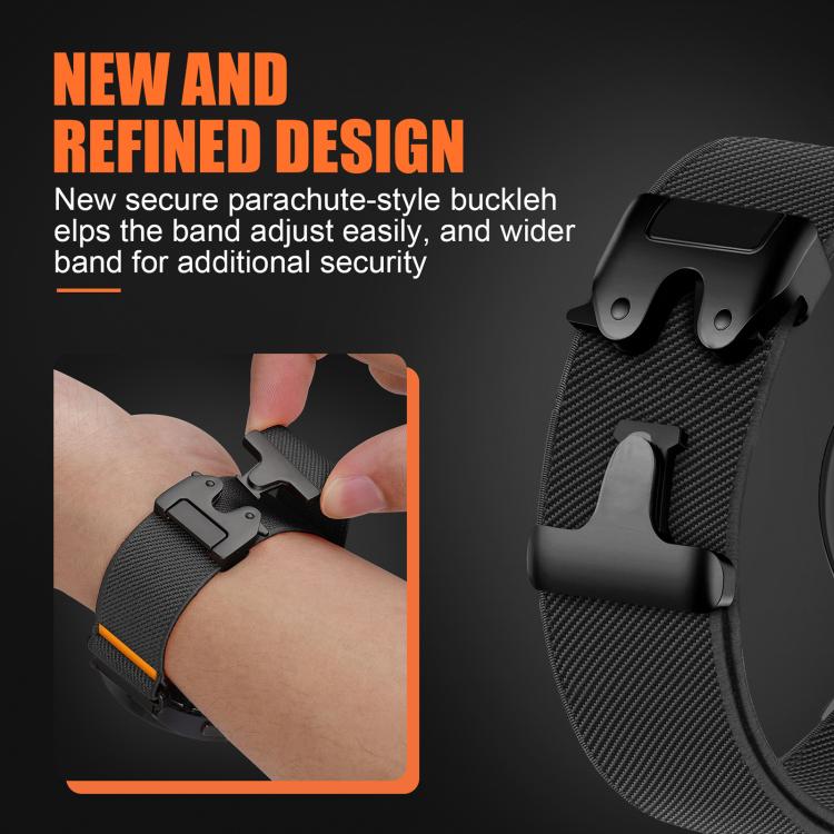xDfind Parachute Buckle Stretch Nylon Watch Band, For Samsung Galaxy Watch8 / Watch8 Classic
