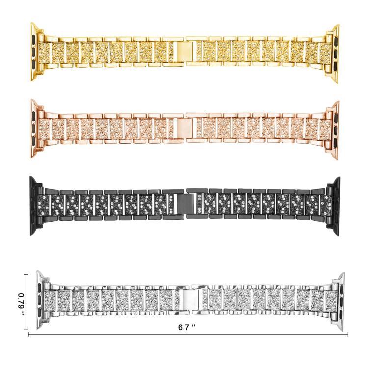 xDfind Diamond Jewelry Metal Watch Band with Case, For Apple Watch Series 38mm