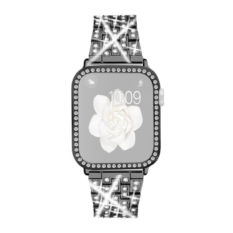 xDfind Bling Diamond Jewelry Metal Watch Band with Case