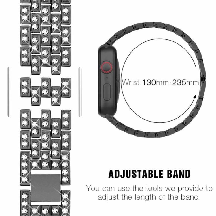 xDfind Bling Diamond Jewelry Metal Watch Band with Case