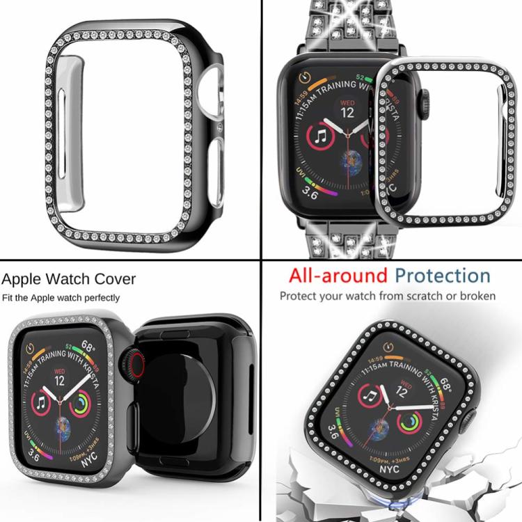 xDfind Bling Diamond Jewelry Metal Watch Band with Case