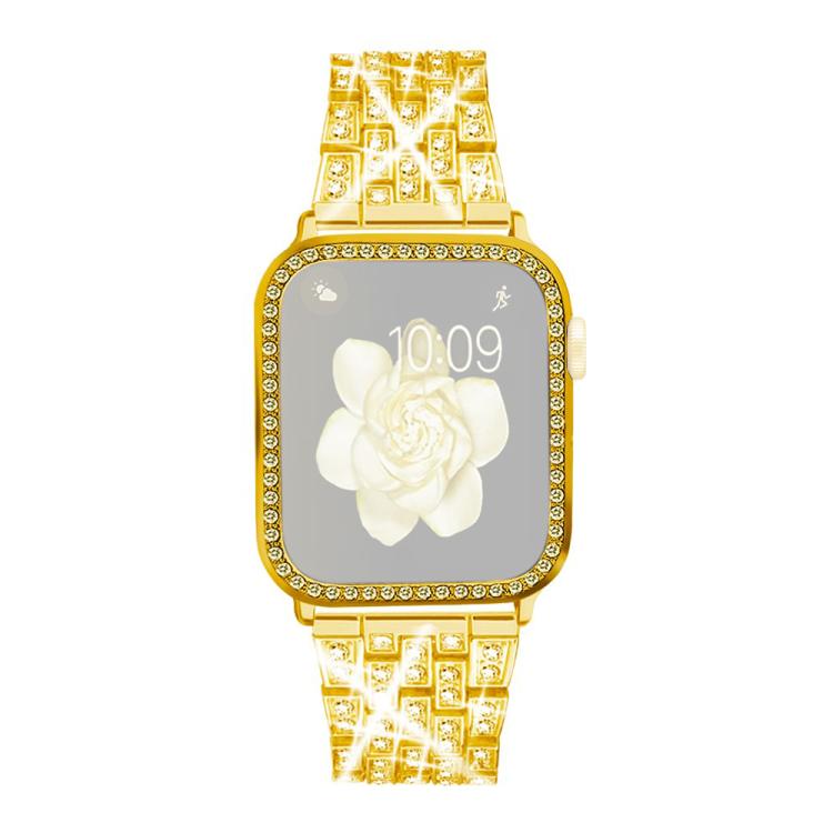 xDfind Bling Diamond Jewelry Metal Watch Band with Case, For Apple Watch Series 41mm
