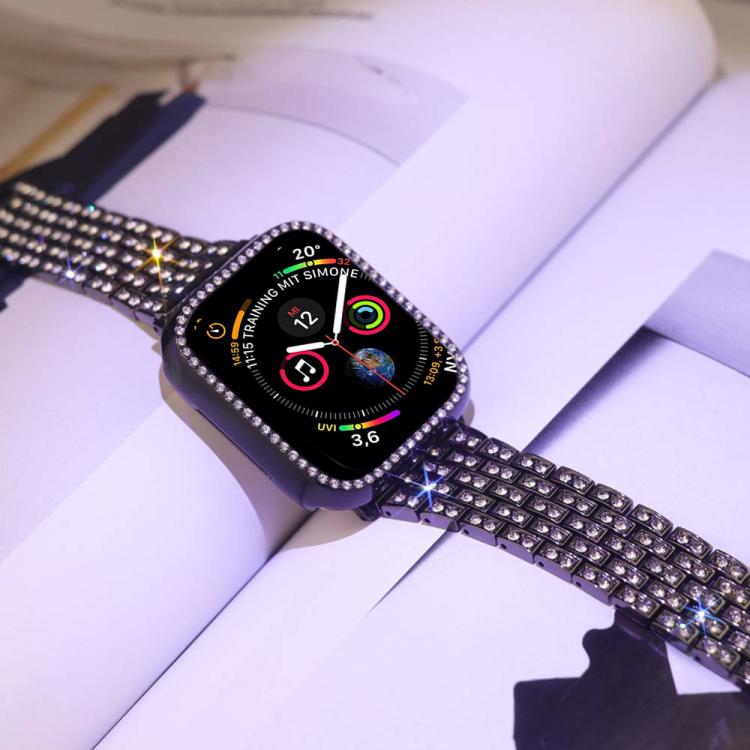xDfind Bling Diamond Jewelry Metal Watch Band with Case, For Apple Watch Series 38mm