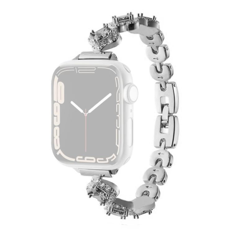 xDfind Four-leaf Clover Diamond Metal Watch Band