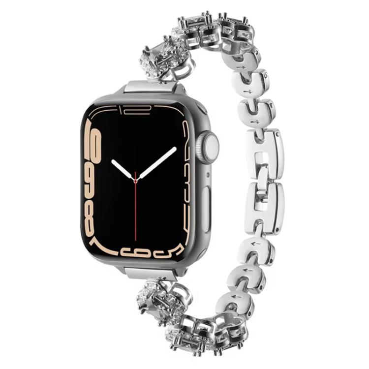 xDfind Four-leaf Clover Diamond Metal Watch Band