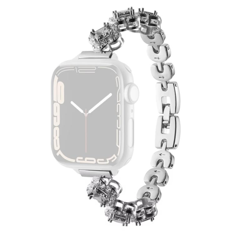 xDfind Four-leaf Clover Diamond Metal Watch Band