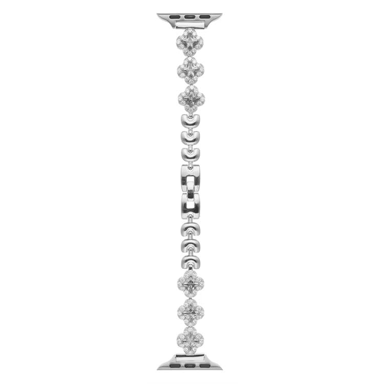 xDfind Four-leaf Clover Diamond Metal Watch Band