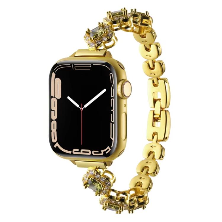 xDfind Four-leaf Clover Diamond Metal Watch Band