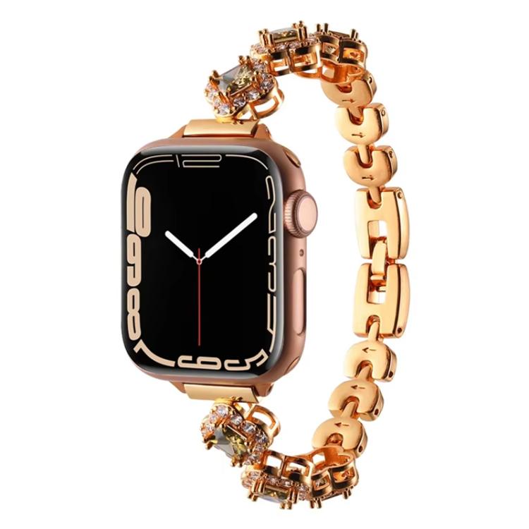 xDfind Four-leaf Clover Diamond Metal Watch Band