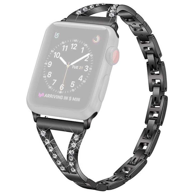xDfind Herringbone Diamond Stainless Steel Watch Band, For Apple Watch 38 / 40 / 41 / S10 42mm