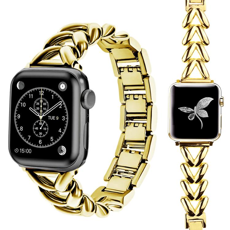xDfind V-shaped Metal Watch Band, For Apple Watch 38 / 40 / 41 / S10 42mm