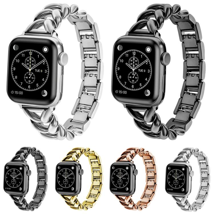 xDfind V-shaped Metal Watch Band, For Apple Watch 38 / 40 / 41 / S10 42mm