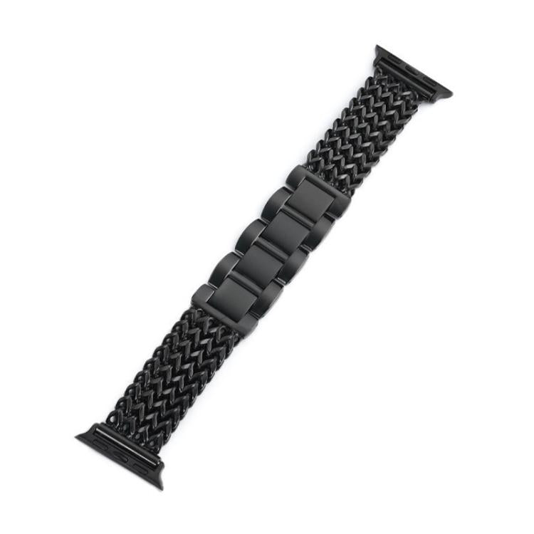 xDfind Herringbone Braided Stainless Steel Watch Band, For Apple Watch 42 / 44 / 45 / 46 / 49mm