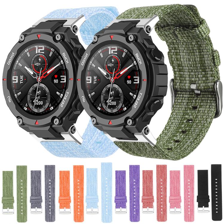 xDfind Nylon Canvas Watch Band, For Amazfit T-Rex 3