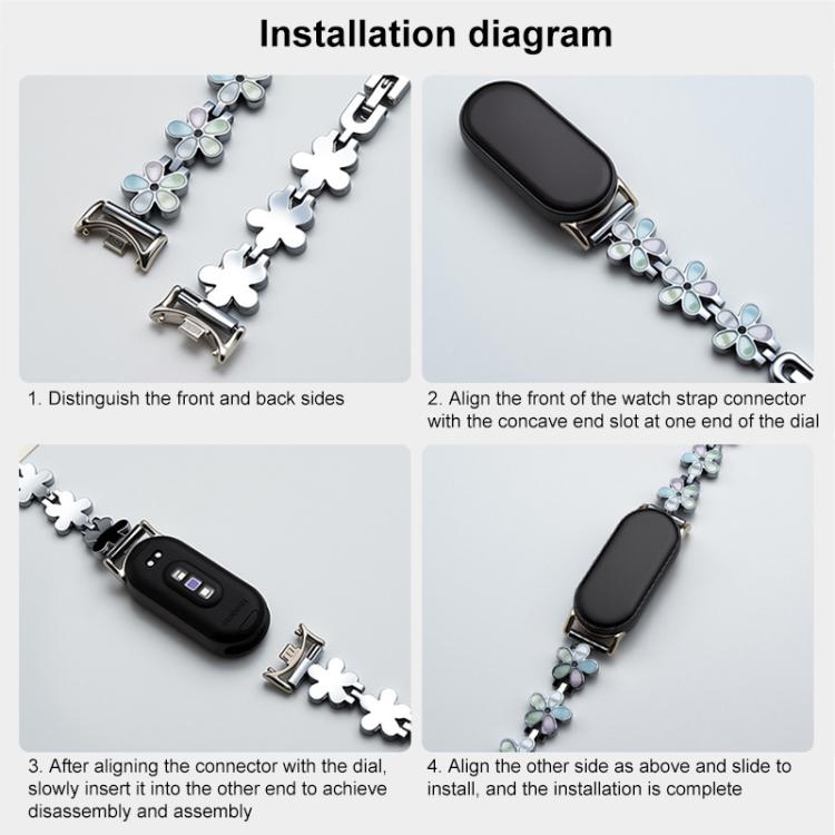 xDfind Sun Petal Metal Watch Band, For Redmi Watch 6 / 5 / 4