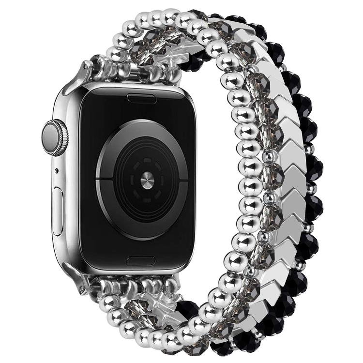 xDfind Arrow Crystal Beaded Metal Watch Band, For Apple Watch 42 / 44 / 45 / 46 / 49mm
