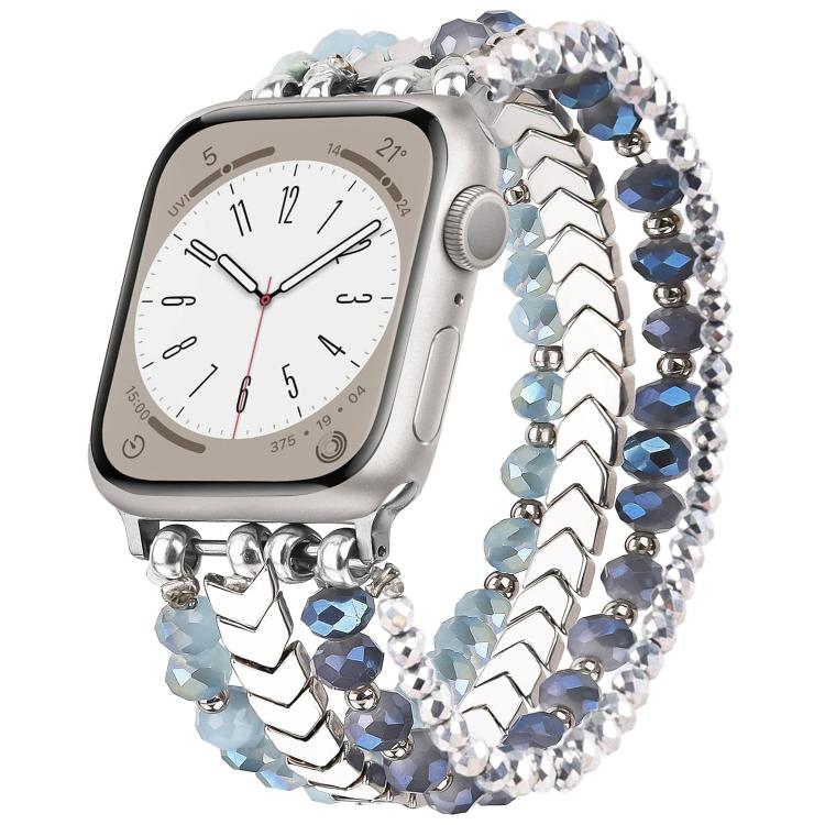 xDfind Arrow Crystal Beaded Metal Watch Band, For Apple Watch 38 / 40 / 41 / S10 42mm