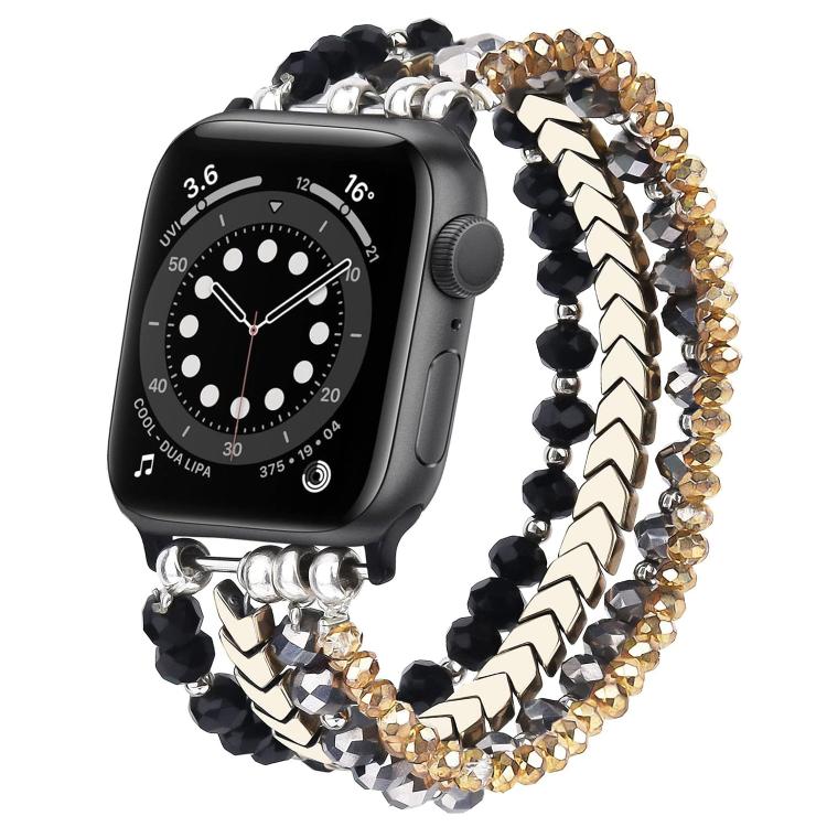 xDfind Arrow Crystal Beaded Metal Watch Band, For Apple Watch 38 / 40 / 41 / S10 42mm