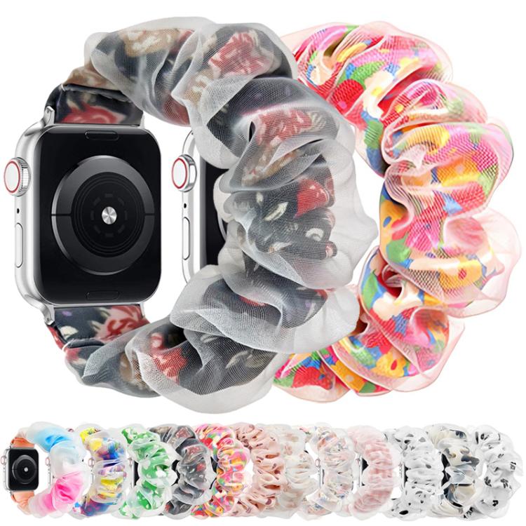 xDfind Polyester Hybrid Organza Double Layer Watch Band, For Apple Watch 42 / 44 / 45 / 46 / 49mm