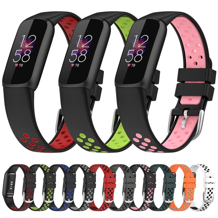 xDfind Breathable Holes Two-color Silicone Watch Band