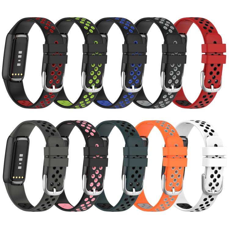 xDfind Breathable Holes Two-color Silicone Watch Band