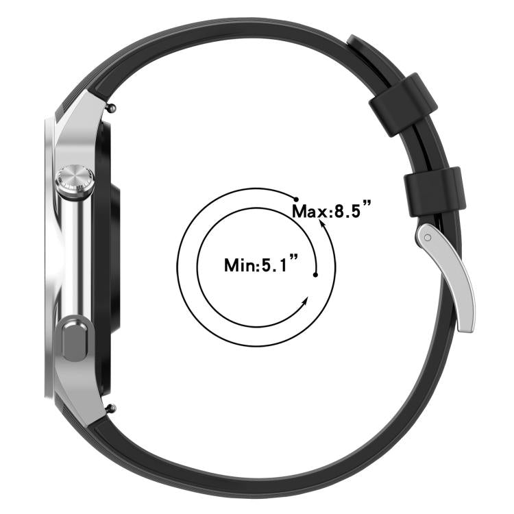 xDfind Silver Buckle Silicone Watch Band, For OPPO Watch X / X2 / OnePlus Watch 2