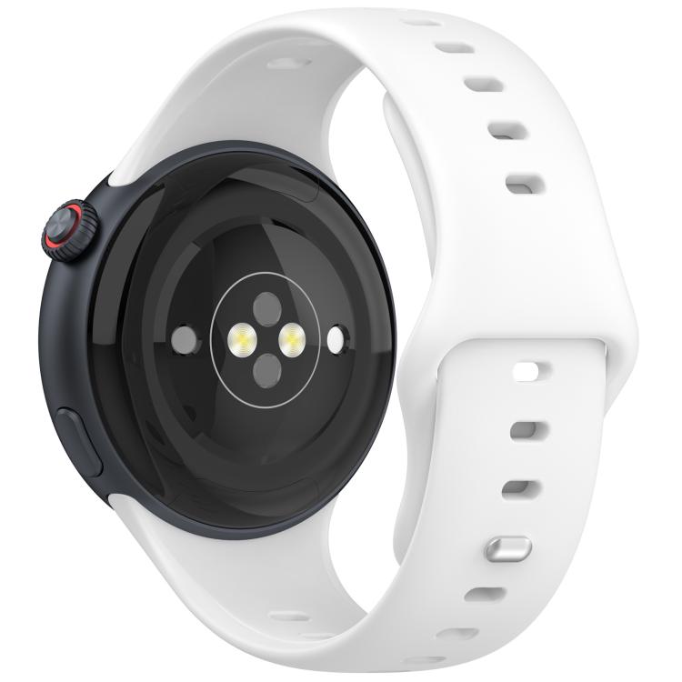 xDfind Silver Buckle Pure Color Silicone Watch Band