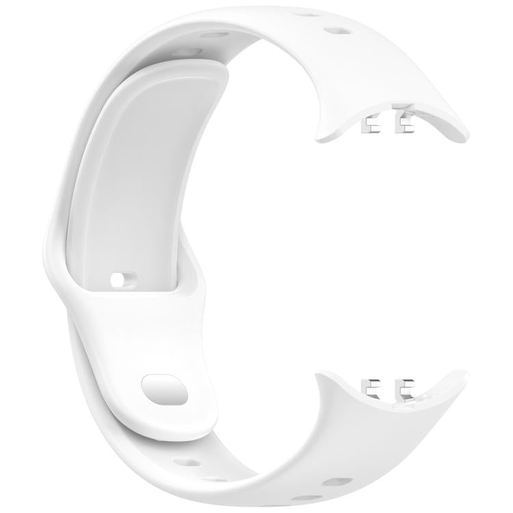 xDfind Silver Buckle Pure Color Silicone Watch Band