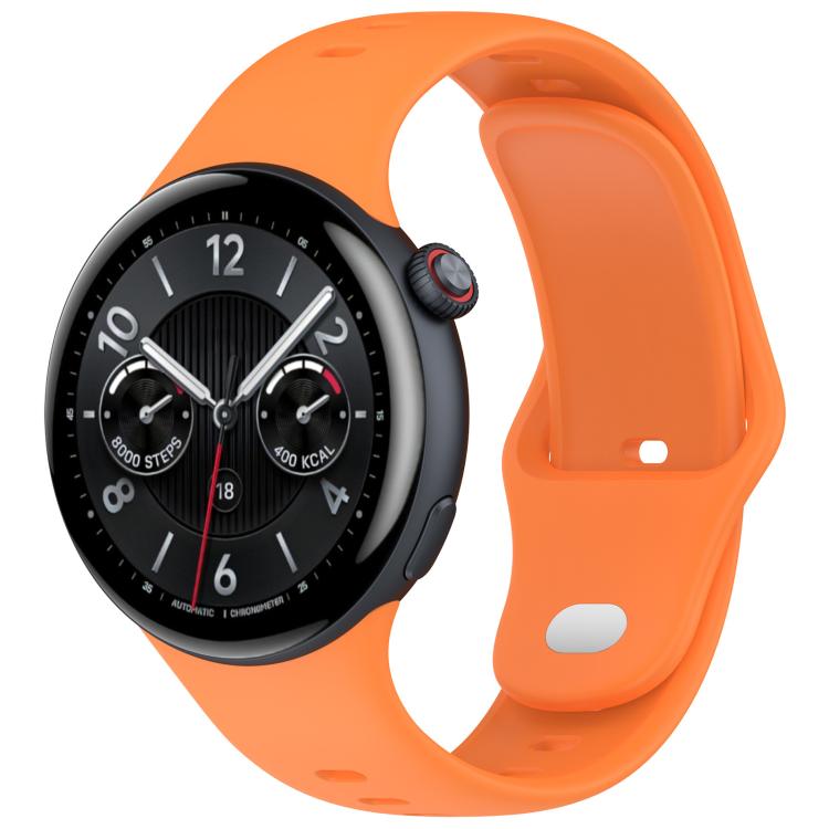 xDfind Silver Buckle Pure Color Silicone Watch Band
