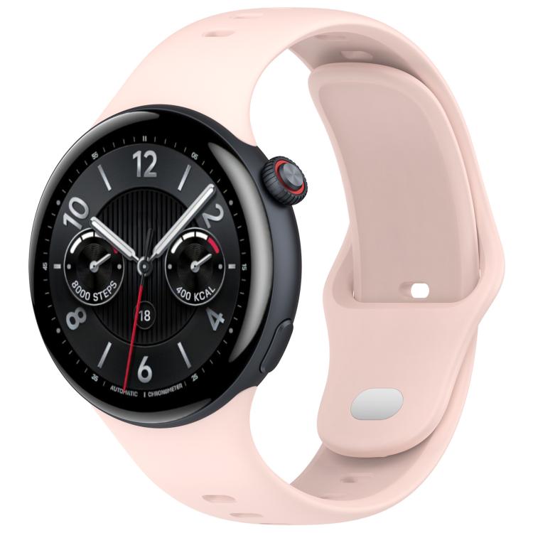 xDfind Silver Buckle Pure Color Silicone Watch Band