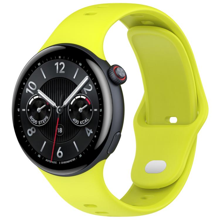 xDfind Silver Buckle Pure Color Silicone Watch Band