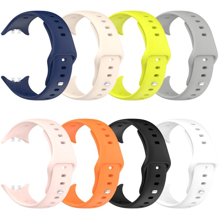 xDfind Silver Buckle Pure Color Silicone Watch Band