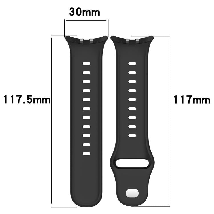 xDfind Silver Buckle Pure Color Silicone Watch Band