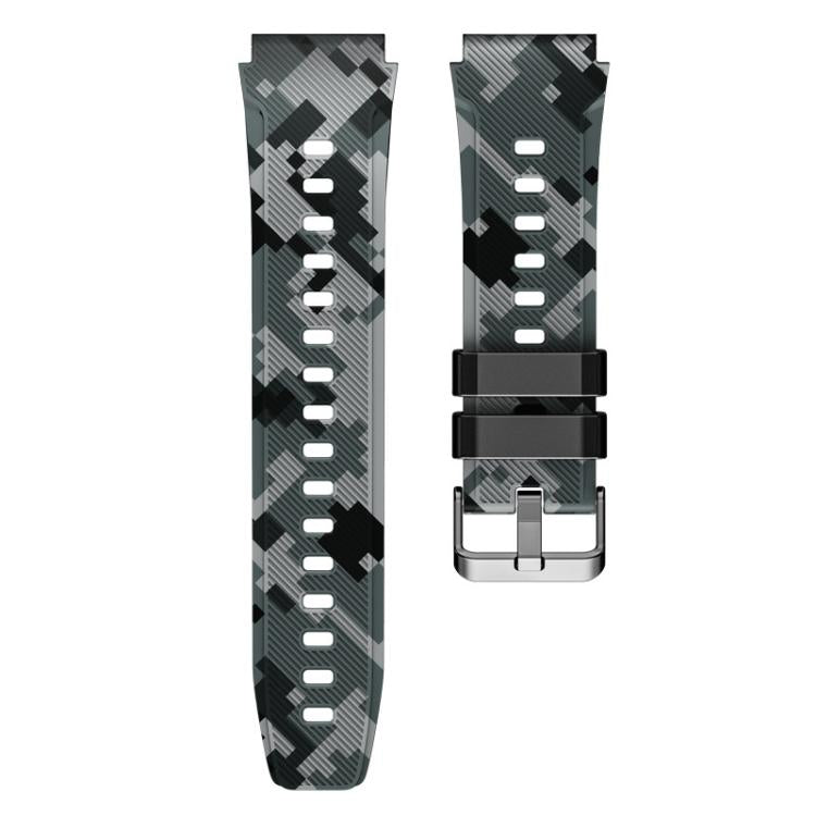 xDfind Camouflage Silicone Watch Band, 22mm